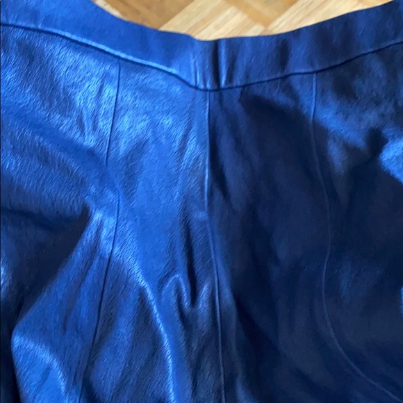 NWT J.Crew Navy Blue Leather Leggings Size 4 - Picture 6 of 6